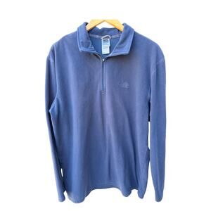 The North Face Quarter Zip Fleece Mens XL Blue Pullover
